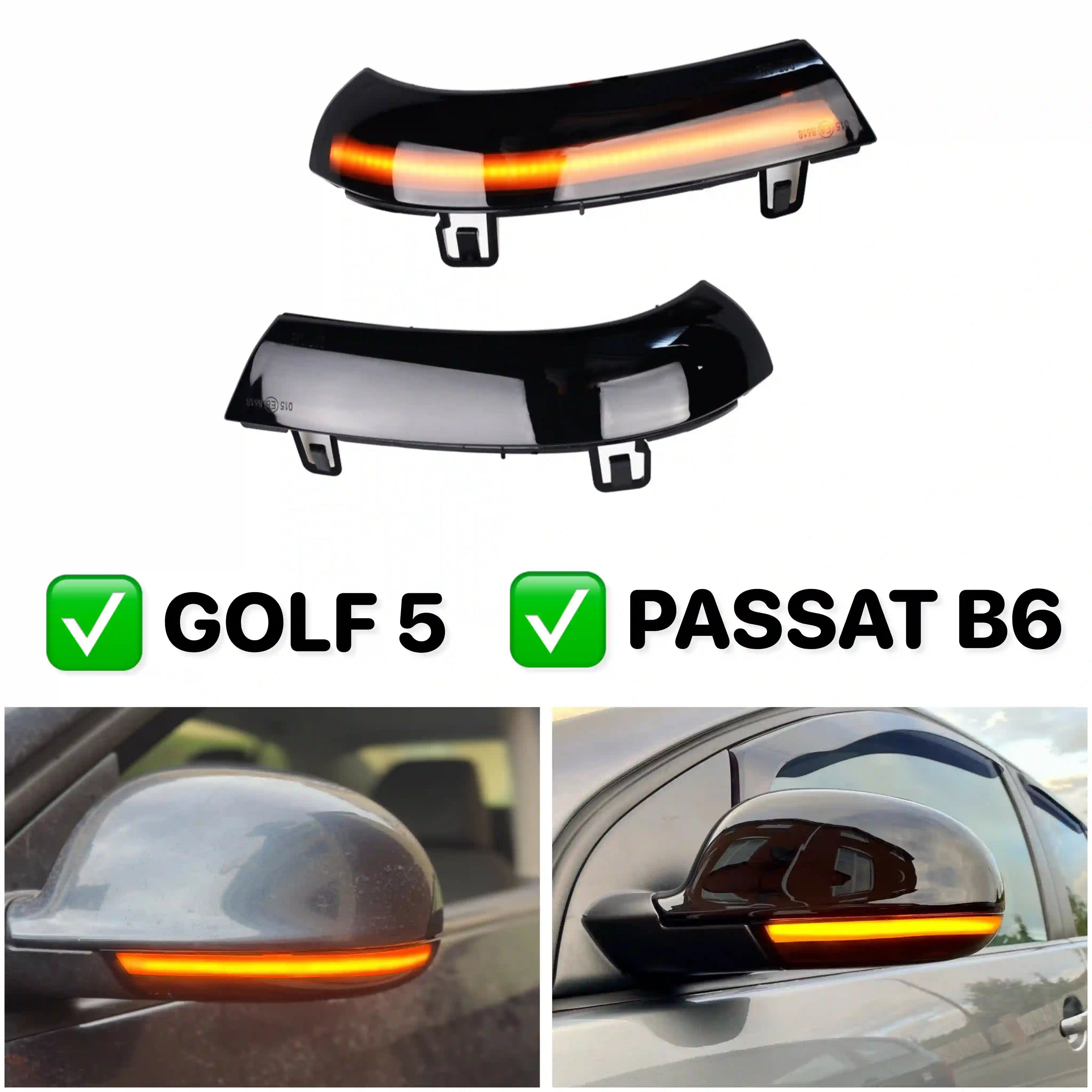 Clignotant LED Dynamique Rétroviseurs مطابق للأصلي و يركب بدون تعديل